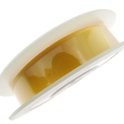 Satin Ribbon Single Sided Woven Edge - 15mm - 20 Meter Roll - ThreadandTrimmings