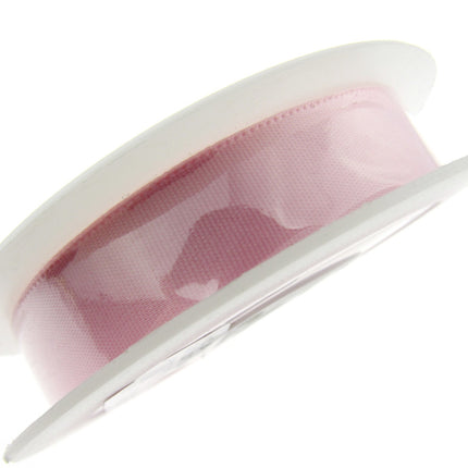 Satin Ribbon Single Sided Woven Edge - 15mm - 20 Meter Roll - ThreadandTrimmings