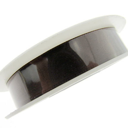 Satin Ribbon Single Sided Woven Edge - 15mm - 20 Meter Roll - ThreadandTrimmings