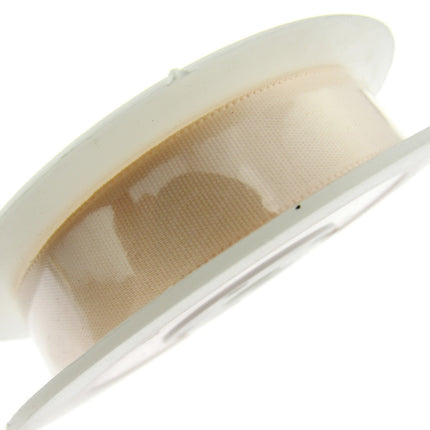 Satin Ribbon Single Sided Woven Edge - 15mm - 20 Meter Roll - ThreadandTrimmings