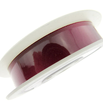Satin Ribbon Single Sided Woven Edge - 15mm - 20 Meter Roll - ThreadandTrimmings
