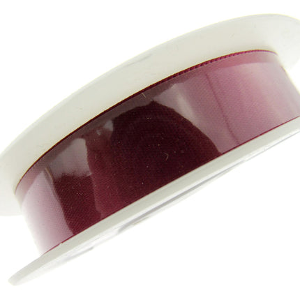 Satin Ribbon Single Sided Woven Edge - 15mm - 20 Meter Roll - ThreadandTrimmings
