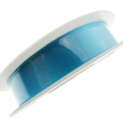 Satin Ribbon Single Sided Woven Edge - 15mm - 20 Meter Roll - ThreadandTrimmings