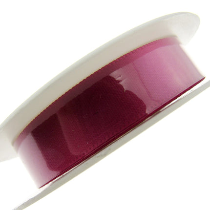 Satin Ribbon Single Sided Woven Edge - 15mm - 20 Meter Roll - ThreadandTrimmings