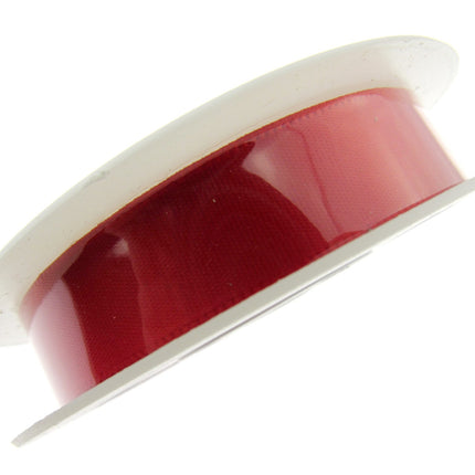 Satin Ribbon Single Sided Woven Edge - 15mm - 20 Meter Roll - ThreadandTrimmings