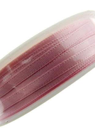 Thin Satin Ribbon 3mm Double Faced Satin Ribbon Woven Edge 50 Meter Roll - ThreadandTrimmings