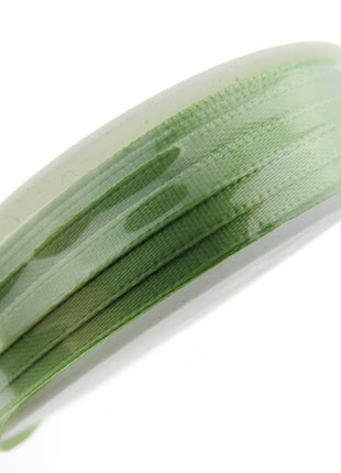 Thin Satin Ribbon 3mm Double Faced Satin Ribbon Woven Edge 50 Meter Roll - ThreadandTrimmings