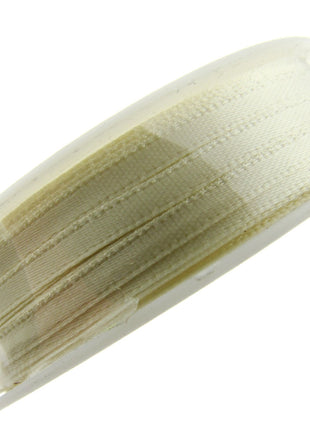 Thin Satin Ribbon 3mm Double Faced Satin Ribbon Woven Edge 50 Meter Roll - ThreadandTrimmings