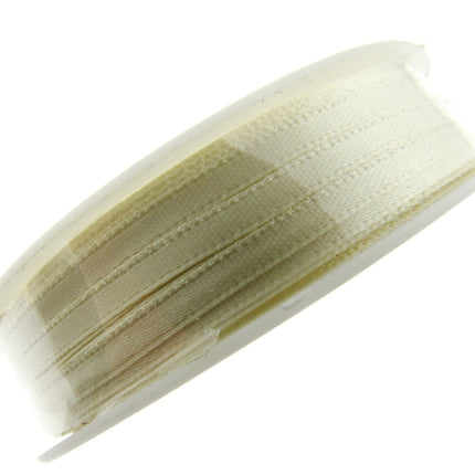 Thin Satin Ribbon 3mm Double Faced Satin Ribbon Woven Edge 50 Meter Roll - ThreadandTrimmings