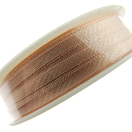 Thin Satin Ribbon 3mm Double Faced Satin Ribbon Woven Edge 50 Meter Roll - ThreadandTrimmings
