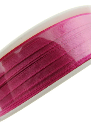 Thin Satin Ribbon 3mm Double Faced Satin Ribbon Woven Edge 50 Meter Roll - ThreadandTrimmings