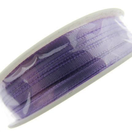 Thin Satin Ribbon 3mm Double Faced Satin Ribbon Woven Edge 50 Meter Roll - ThreadandTrimmings