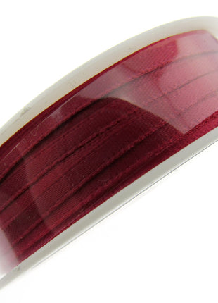 Thin Satin Ribbon 3mm Double Faced Satin Ribbon Woven Edge 50 Meter Roll - ThreadandTrimmings