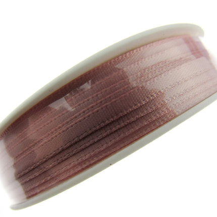 Thin Satin Ribbon 3mm Double Faced Satin Ribbon Woven Edge 50 Meter Roll - ThreadandTrimmings