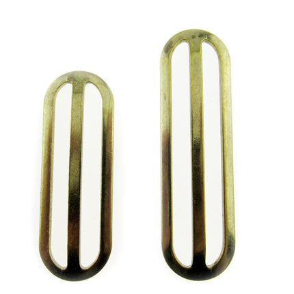 Metal Slider Gold Colour 50mm 63mm to Adjust Webbing Shoulder Strap Length CX46 - ThreadandTrimmings