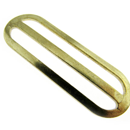 Metal Slider Gold Colour 50mm 63mm to Adjust Webbing Shoulder Strap Length CX46 - ThreadandTrimmings