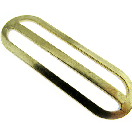 Metal Slider Gold Colour 50mm 63mm to Adjust Webbing Shoulder Strap Length CX46 - ThreadandTrimmings