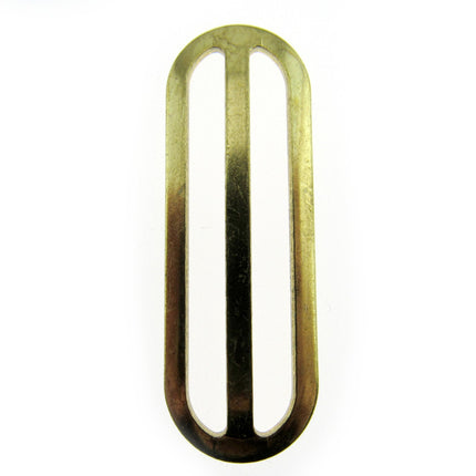 Metal Slider Gold Colour 50mm 63mm to Adjust Webbing Shoulder Strap Length CX46 - ThreadandTrimmings