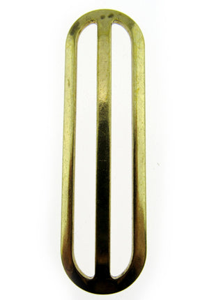 Metal Slider Gold Colour 50mm 63mm to Adjust Webbing Shoulder Strap Length CX46 - ThreadandTrimmings