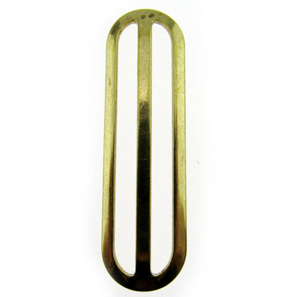 Metal Slider Gold Colour 50mm 63mm to Adjust Webbing Shoulder Strap Length CX46 - ThreadandTrimmings