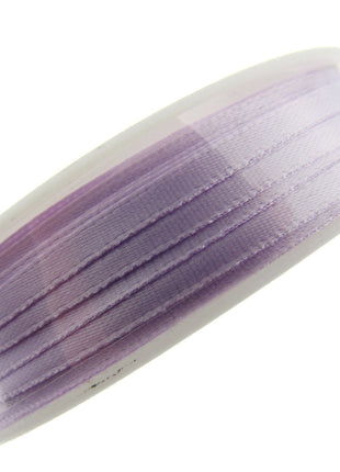 Thin Satin Ribbon 3mm Double Faced Satin Ribbon Woven Edge 50 Meter Roll - ThreadandTrimmings