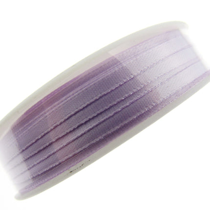 Thin Satin Ribbon 3mm Double Faced Satin Ribbon Woven Edge 50 Meter Roll - ThreadandTrimmings