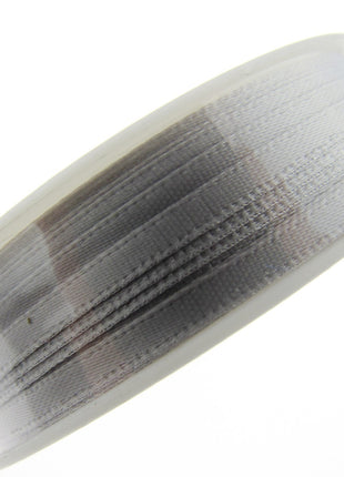 Thin Satin Ribbon 3mm Double Faced Satin Ribbon Woven Edge 50 Meter Roll - ThreadandTrimmings