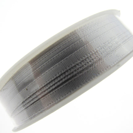 Thin Satin Ribbon 3mm Double Faced Satin Ribbon Woven Edge 50 Meter Roll - ThreadandTrimmings