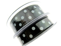 Spotty Satin Polka Dot Ribbon by Berrisford's From The Essentials Range - 15mm