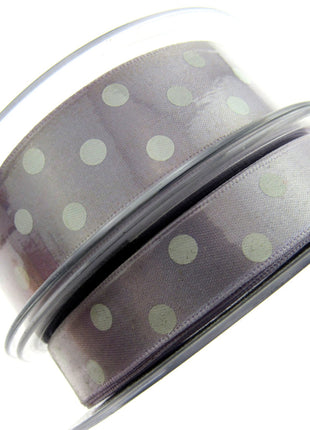 Spotty Satin Polka Dot Ribbon by Berrisford's From The Essentials Range - 15mm - ThreadandTrimmings