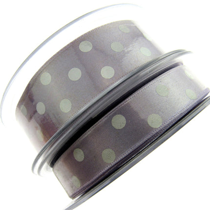 Spotty Satin Polka Dot Ribbon by Berrisford's From The Essentials Range - 15mm - ThreadandTrimmings