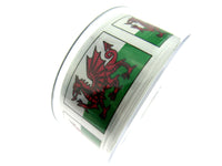 Berisford's Welsh Dragon Patriotic Satin Ribbon (Choose 25mm and 35mm)