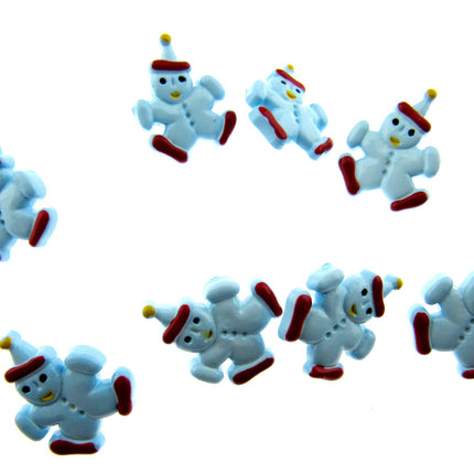 Clown Buttons Hand Painted Plastic Children's Shank Buttons Clothing 15mm CN8