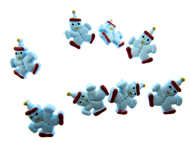 Clown Buttons Hand Painted Plastic Children's Shank Buttons Clothing 15mm CN8