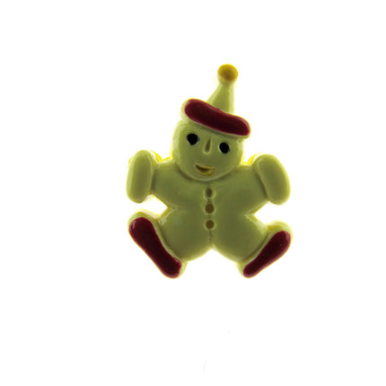 Clown Buttons Hand Painted Plastic Children's Shank Buttons Clothing 15mm CN8