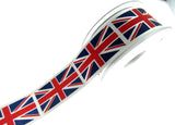 Union Jack Patriotic Satin Ribbon by Berisford's -Choice 25mm/35mm & 3m/5m Lengt