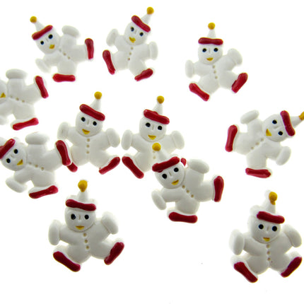 Clown Buttons Hand Painted Plastic Children's Shank Buttons Clothing 15mm CN8