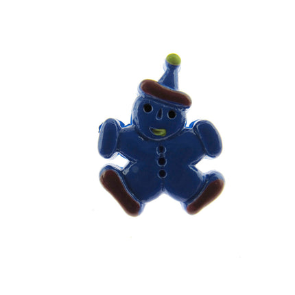Clown Buttons Hand Painted Plastic Children's Shank Buttons Clothing 15mm CN8