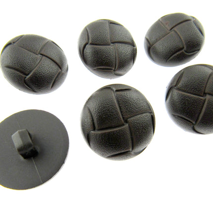 Leather Look Coat Buttons Sprayed Tan Brown Football Shank Buttons 5 Sizes CN70 - ThreadandTrimmings
