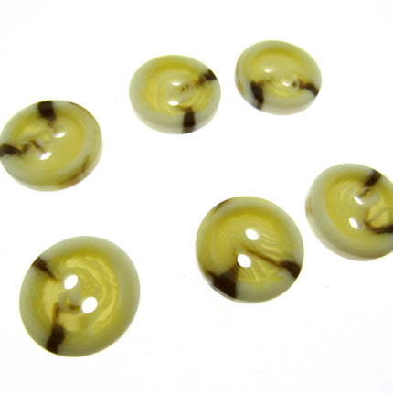 Aran Buttons Ivory Cream Brown Colour Easy Match 2 Holes 15 18 23 or 25mm CP40