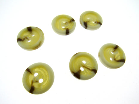 Aran Buttons Ivory Cream Brown Colour Easy Match 2 Holes 15 18 23 or 25mm CP40 - ThreadandTrimmings