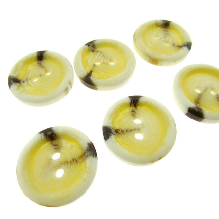 Aran Buttons Ivory Cream Brown Colour Easy Match 2 Holes 15 18 23 or 25mm CP40