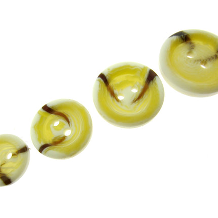 Aran Buttons Ivory Cream Brown Colour Easy Match 2 Holes 15 18 23 or 25mm CP40