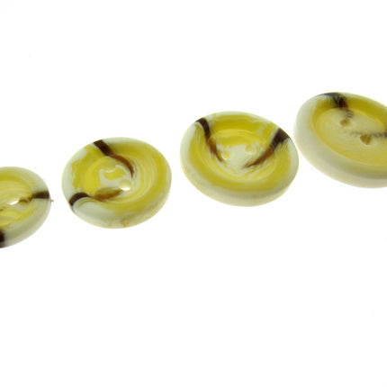 Aran Buttons Ivory Cream Brown Colour Easy Match 2 Holes 15 18 23 or 25mm CP40