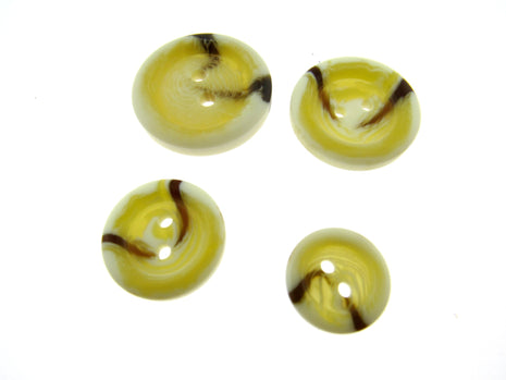 Aran Buttons Ivory Cream Brown Colour Easy Match 2 Holes 15 18 23 or 25mm CP40 - ThreadandTrimmings