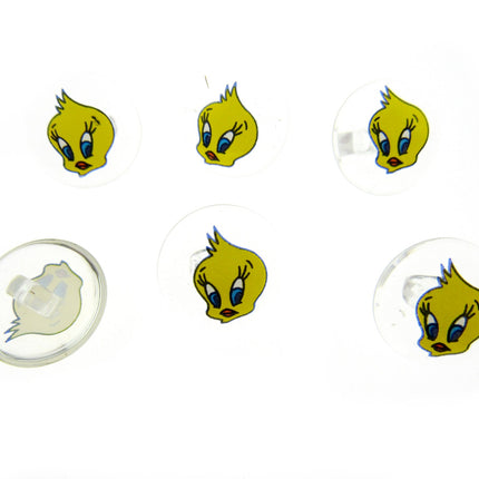 Children's Animal Buttons Round Kids Character Crystal Shank Buttons 15mm CG7 - ThreadandTrimmings