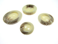 2 Hole Arran Button With Brown Fleck - 4 Sizes - CP100
