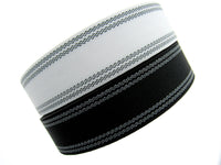 Waistband Petersham For Skirts & Millinery - 25mm/38mm - Black/White