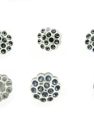 Round Crystal Diamante Button Daisy Flower Shank Button 18mm CX3
