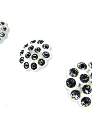 Round Crystal Diamante Button Daisy Flower Shank Button 18mm CX3